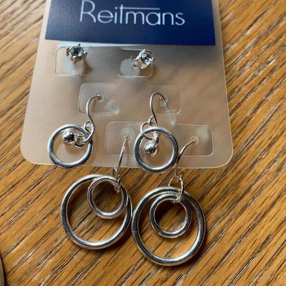 REITMAN’S SET OF 3 EARRINGS